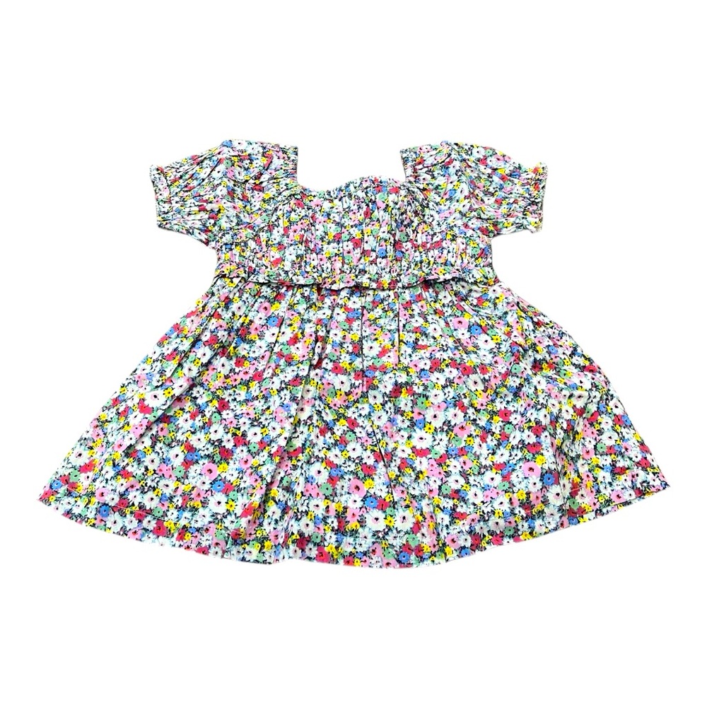 Baby Gap Floral Short Sleeve Dress, Lined, Size 12-18 Months, NEW